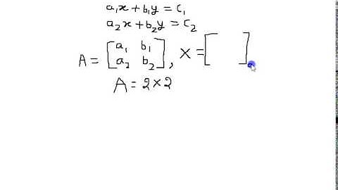 Solution of system of linear equations using matrices
