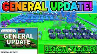 (🔴LIVE) GENERAL UPDATE in MINI WAR!! (Roblox)