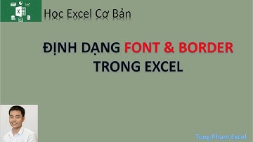Học Excel Cơ Bản | Hướng dẫn định dạng Font và Border trong excel