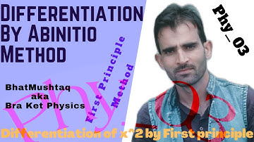 Differentiation by Abinitio Method || Calculus || First Principle || Class 11th || #CBSE #JKBOSE
