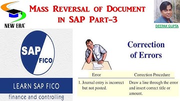 MASS Reversal of Document -3 on SAP by Deepak Gupta