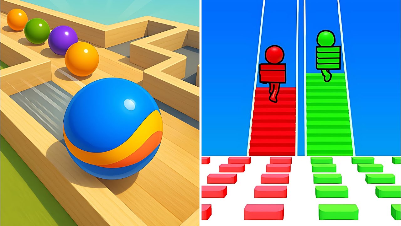 Marbel Run Vs Bridge Race🌸⛑️🌸TikTok Max New Levels Gameplay HYR12