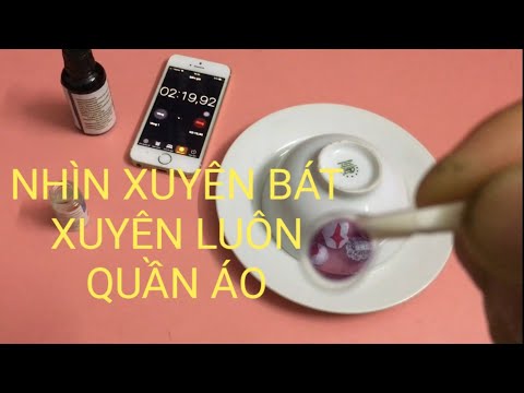 Video kính nhìn xuyên bát xóc đĩa có nhìn xuyên quần áo được... - youtube