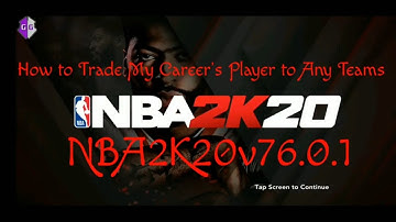 #Tutorials "NBA2K20 How to Trade MC