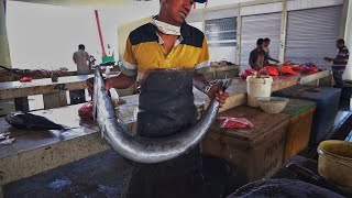 STUNNING CUTTING HUGE ONO FISH || FASTEST FILLETING FISH