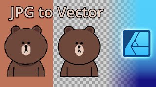 Affinity Designer 2.1 Vector Trace How to Turn JPG Image Into SVG Vector Graphics