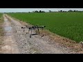 Drones para fumigar cultivos. Demostración en Yaguachi Ecuador Arroz