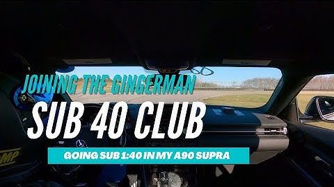 Easy Sub 1:40 Laps at GingerMan Raceway - Open Track Day in a 2021 Toyota Supra