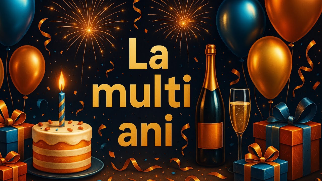 La mulți ani! 🎂 Cântec de ziua ta 🎶O melodie optimistă, pentru oameni frumoși și buni