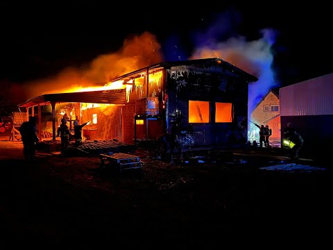 Pożar stodoły w Chocielewku