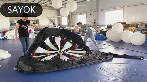 3m(10ft) Tall Inflatable Soccer/Football Dart with Balls(Installing, Packing Video)