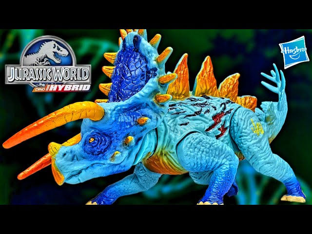 Hasbro Jurassic World Dino Hybrids Stegoceratops Review!!! - YouTube