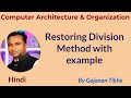 Restoring Division Method with Example