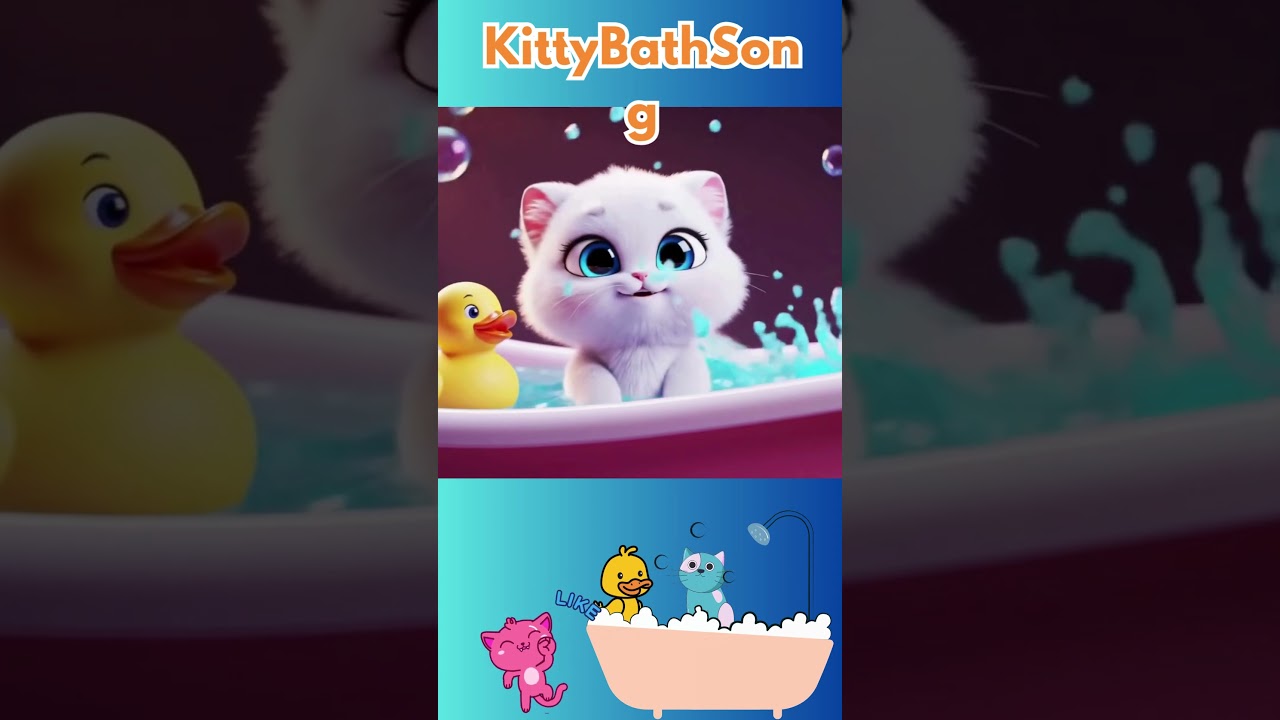 Kitty Cat Bubble Bath Song  | 