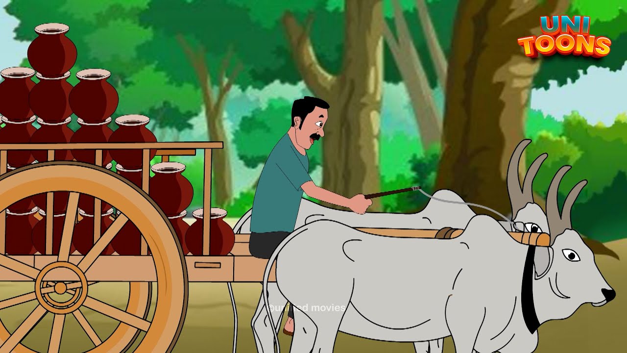 কুমোর পাড়ার গোরুর গাড়ি | kumor parar gorur gari cartoon and more | Rabindranath Thakur kids rhymes