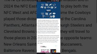 The Dallas Cowboys' 2024 opponents.