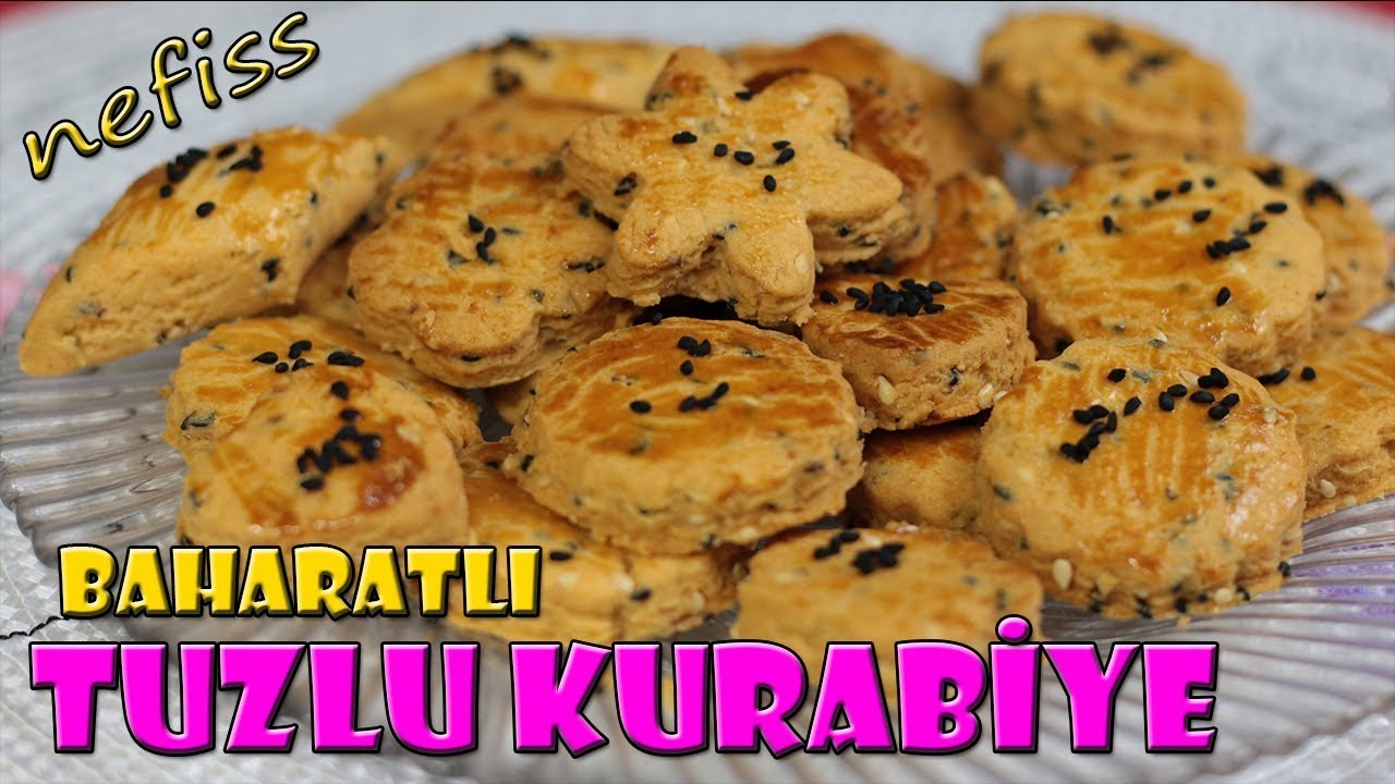 BAHARATLI TUZLU KURABİYE TARİFİ YOK BÖYLE KURABİYE YouTube