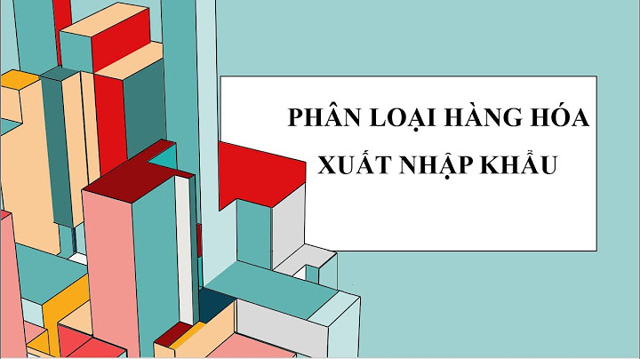 Cấu trúc danh mục hàng hóa xuất nhập khẩu