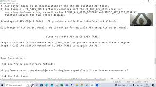71 - ABAP OOPS - ALV by CL_SALV_TABLE(Factory Method) - Creation Part1
