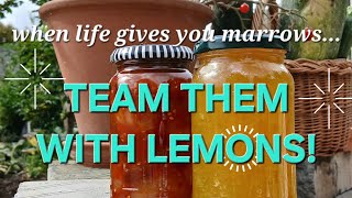 Turning summer marrows into winter chutney and jam - Recipe VLOG