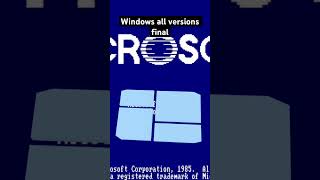 Windows all versions final #windows #minecraftgameplay