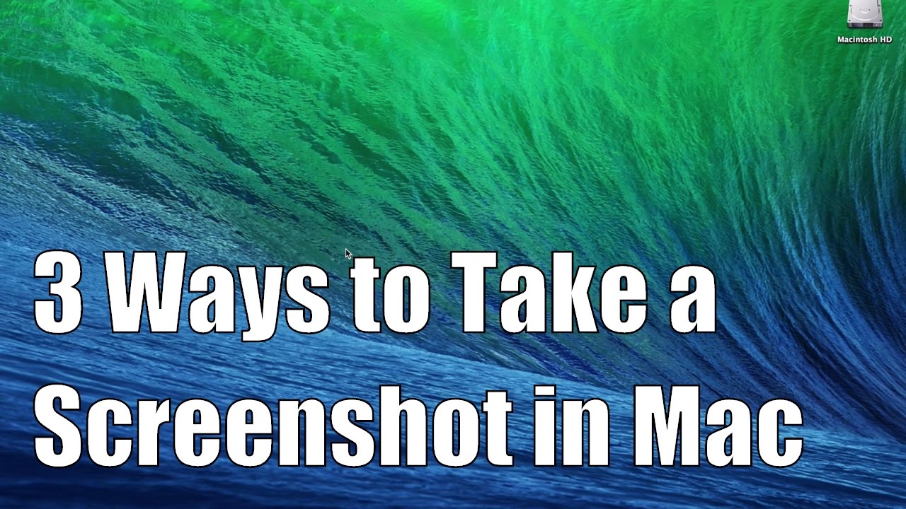 3 Ways to Take a Screenshot in Mac OS X - YouTube