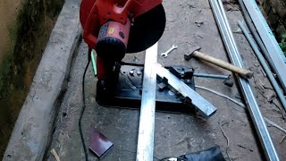 chế cữ máy cắt sắt | Iron cutting machine cutting angle 45 degrees