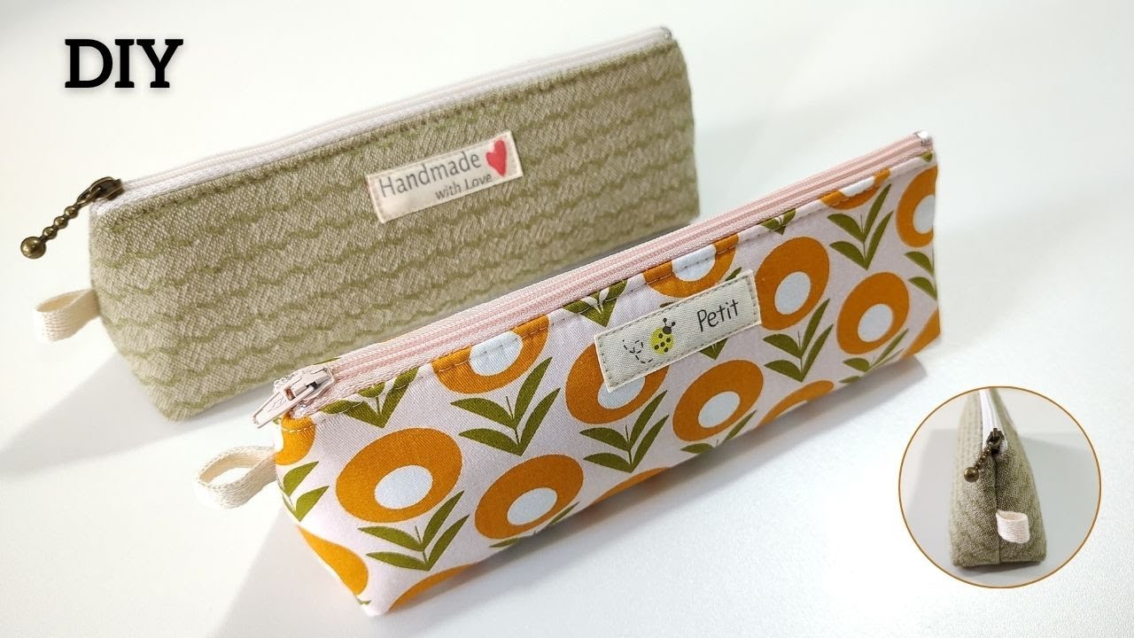 Como Costurar um Estojo Triangular | Triangle Pencil Case DIY