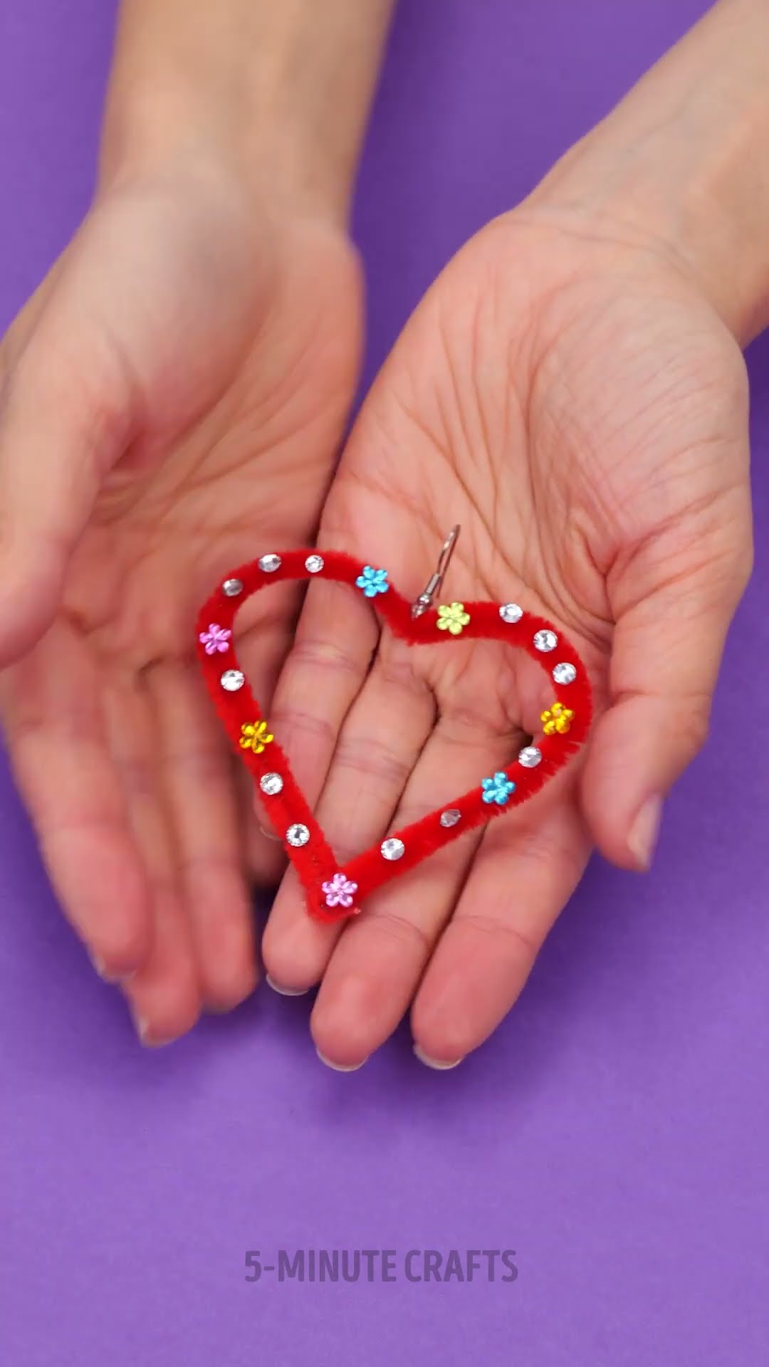 He Made Cute Heart-Shaped Earrings For His Girl! ??#shorts