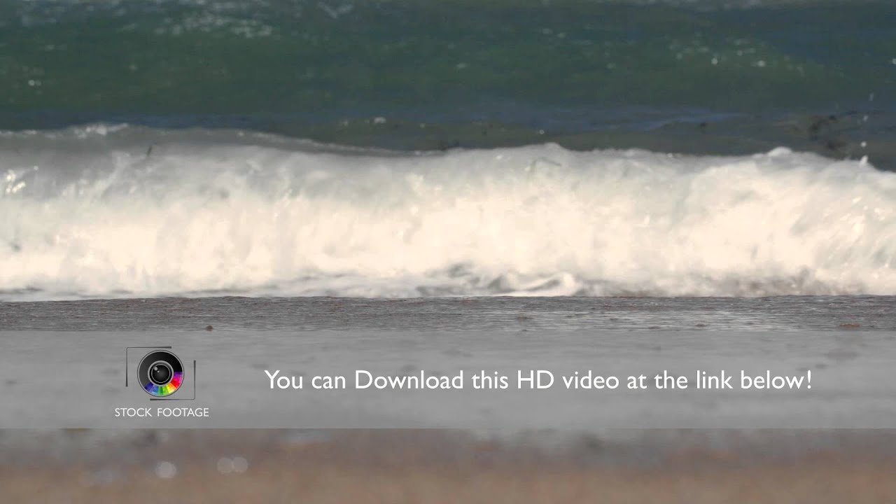 Sea waves washing the shore