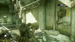 Shoot the two breakers to unlock the doors in Act 1 14 Years After E-Day - Gears of War Reloaded