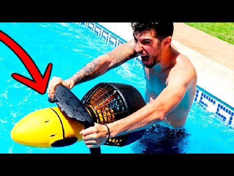 NUEVO PROPULSOR ACUÁTICO PARA BUCEAR MAS RÁPIDO EN LA PISCINA !! ÉPICO !! Makiman
