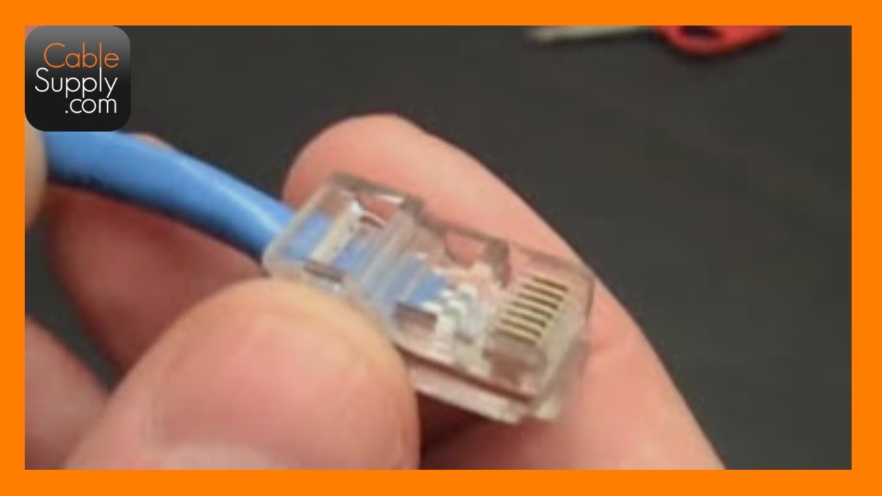 How to make a Cat5e Network/Ethernet Cable - YouTube