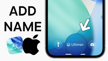 iOS 26: How to Add your NAME on iPhone Lock Screen