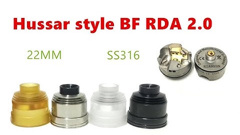 SS316 Hussar style Vape BF RDA 2 0 Atomizer by Wejoytech