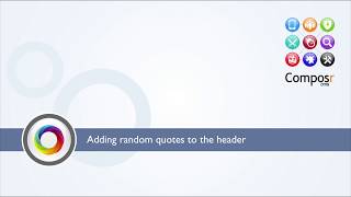 Adding random quotes to the header