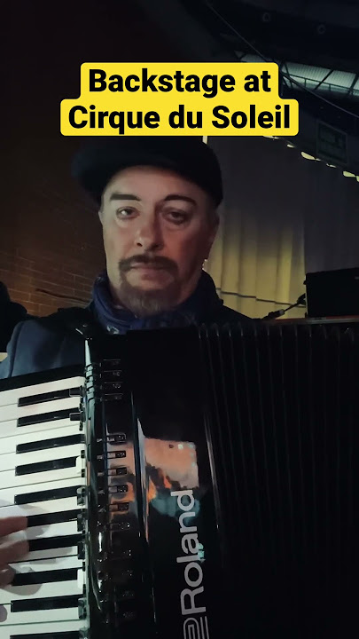 Accordion music 'Circus Waltz' backstage Cirque du Soleil #shorts #conradaskland #cirquedusoleil