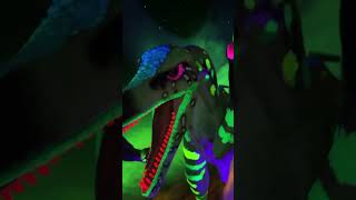 Amazing Black Light Dinosaurs At Mystery Town USA! #shorts #dinosaurs #mysterytownusa