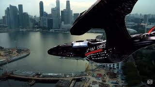 USS Enterprise and Enterprise-E Fly-by