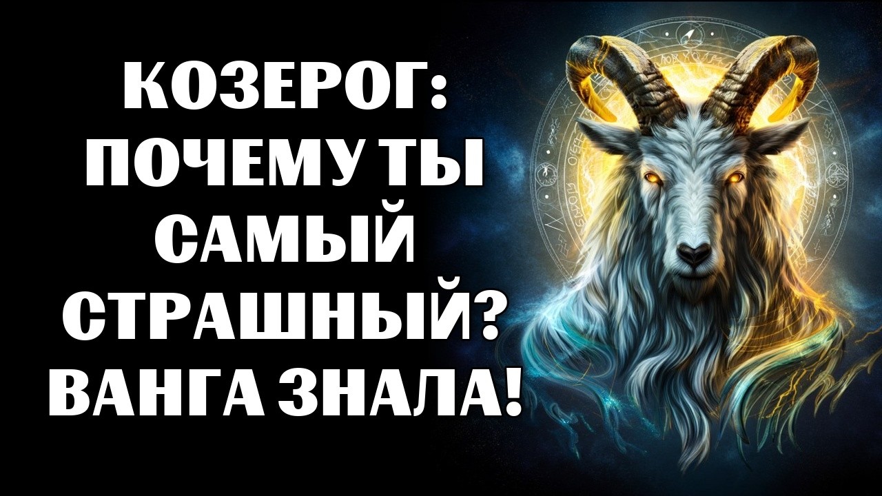 🔴16 причин, почему 🐐Козерог — самый СТРАШНЫЙ знак зодиака 🔮по версии Ванги