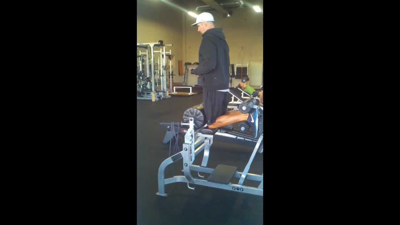 NFL QB Hammer Strength Glute Ham Raise YouTube