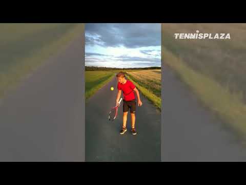 Tennis Trick Shots In Between The Fields | Freestyle Stijn