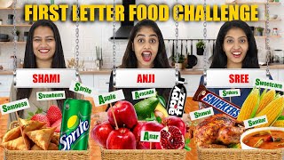 Eating Only Foods that Start with the Letter of Your Name For 24 Hours Challenge 🤩 | Pullothi