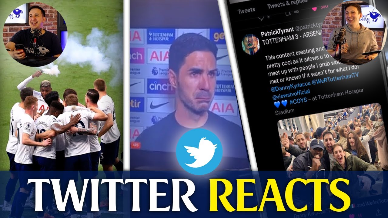 How Twitter Reacted To Tottenham S 3 0 Win Over Arsenal Youtube