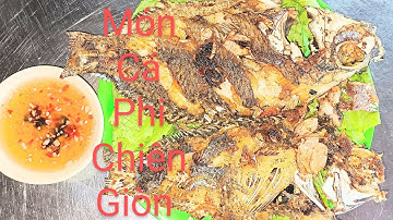 cá rô phi chiên giòn ăn với rau sống chấm nước mắm chua ngọt ngon hết sảy Tuân vlog #2773