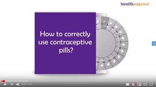 How to correctly use contraceptive pills