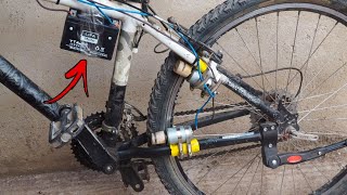 تحويل دراجة هوائية الى دراجة كهربائية بمحرك صغير = How to Make Electric Bike using 775 motor