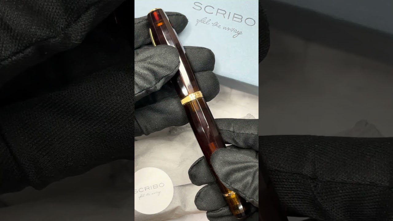 Unboxing: SCRIBO Feel Fountain Pen - Ambra.  Like & Subscribe.
