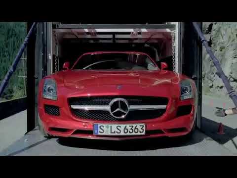 Mercedes Benz SLS AMG Tunnel Experiment With Michael Schumacher 360p