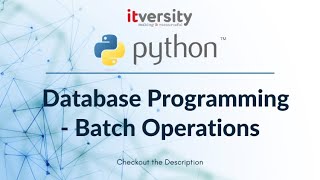 Mastering Python - Database Programming - Batch Operations - 06 Reading data from file